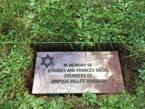 In Memory of Charles and Frances Sachs, founders of Umpqua Valley Havurah